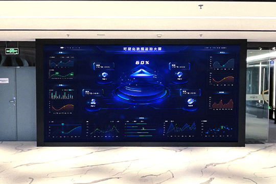 NG大舞台P1.25小间距LED屏助力安盾网打造高科技展厅